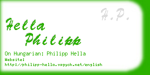 hella philipp business card